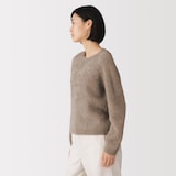 婦人　ファーカシミヤ　クルーネックセーター