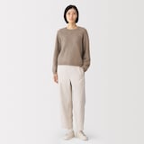 婦人　ファーカシミヤ　クルーネックセーター