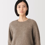 婦人　ファーカシミヤ　クルーネックセーター