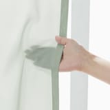 シフォン調ボイルプリーツカーテン２枚組