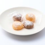 ほめられかぼちゃと栗のひとくち大福