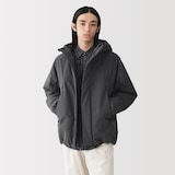 紳士　中わた防風フードジャケット