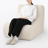 ゆったり座れるパーソナルソファ用カバー　オフ白