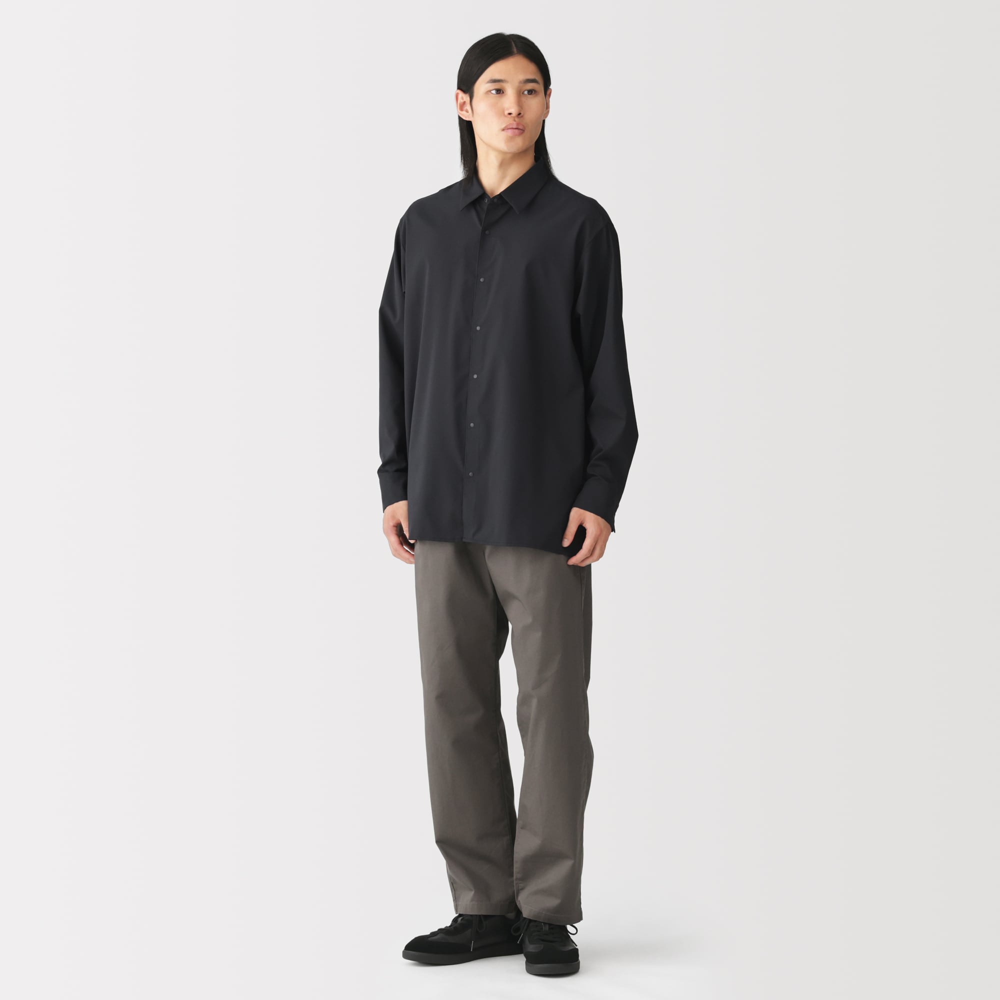 紳士 UVカット吸汗速乾長袖シャツ | 無印良品