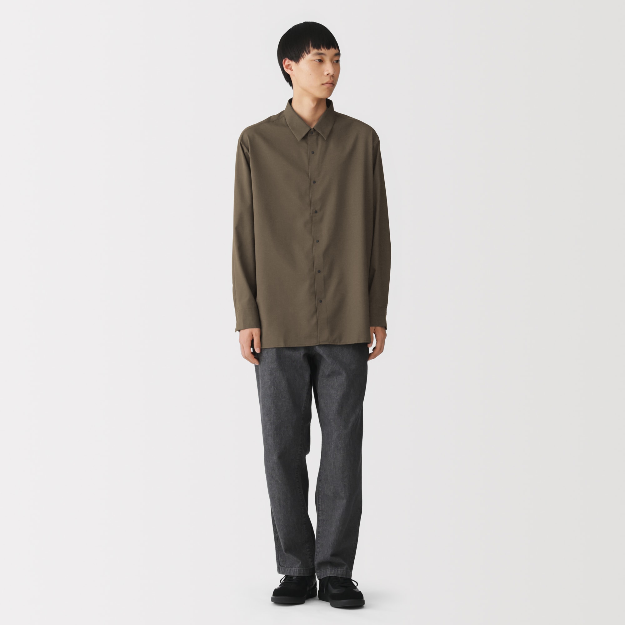 紳士 UVカット吸汗速乾長袖シャツ | 無印良品