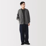 紳士　二重編みＶネックカーディガン