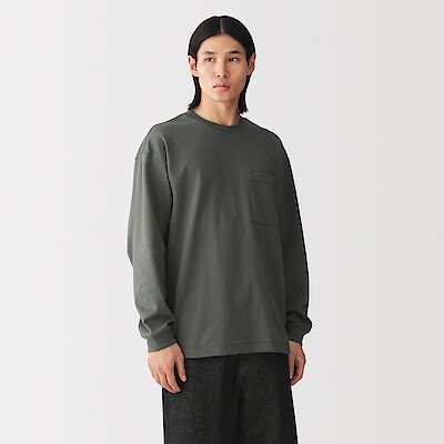 【１０月上旬発売予定】紳士　あたたかさを保つクルーネックワイド長袖Ｔシャツ