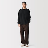 紳士　あたたかさを保つクルーネックワイド長袖Ｔシャツ