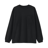 紳士　あたたかさを保つクルーネックワイド長袖Ｔシャツ