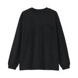 紳士　あたたかさを保つクルーネックワイド長袖Ｔシャツ