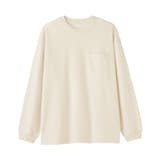 紳士　あたたかさを保つクルーネックワイド長袖Ｔシャツ