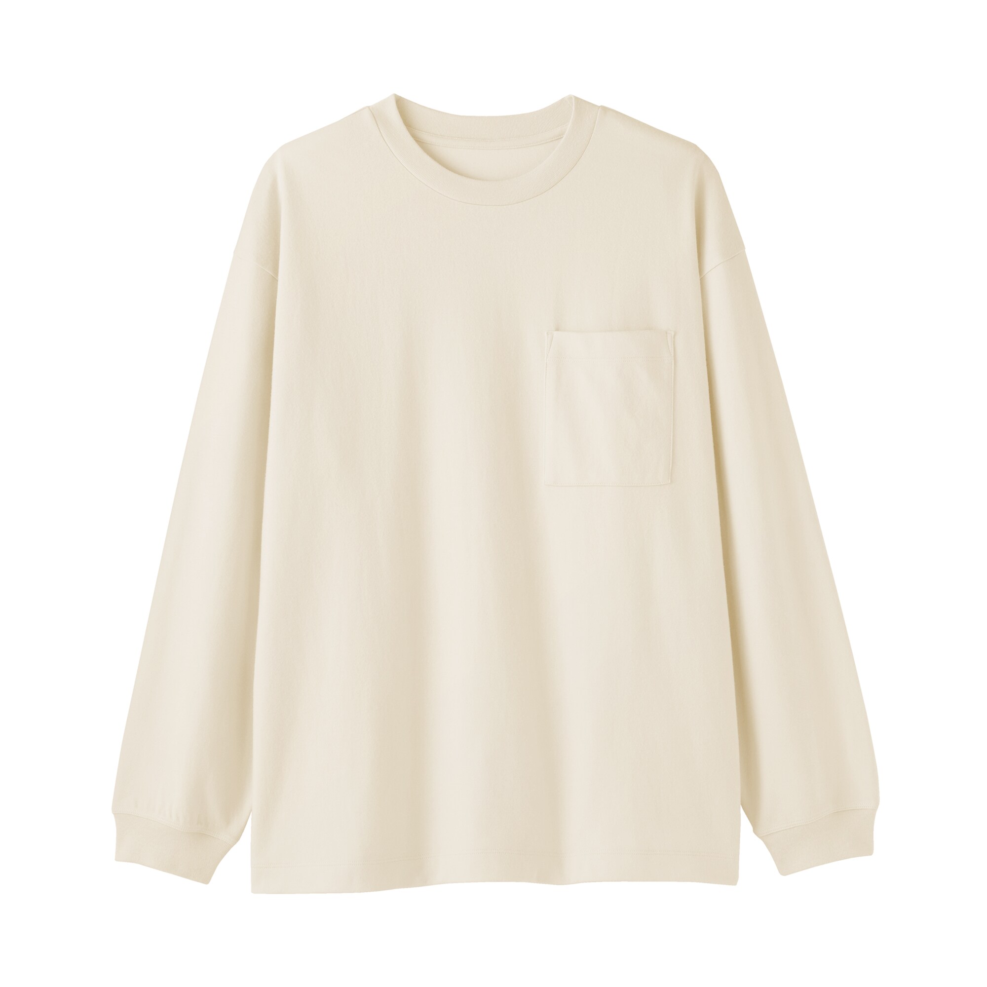 紳士　あたたかさを保つクルーネックワイド長袖Ｔシャツ