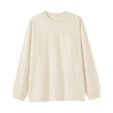 紳士　あたたかさを保つクルーネックワイド長袖Ｔシャツ