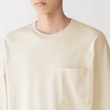 紳士　あたたかさを保つクルーネックワイド長袖Ｔシャツ