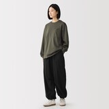 紳士　あたたかさを保つクルーネックワイド長袖Ｔシャツ