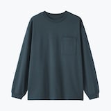 紳士　あたたかさを保つクルーネックワイド長袖Ｔシャツ