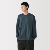 紳士　あたたかさを保つクルーネックワイド長袖Ｔシャツ