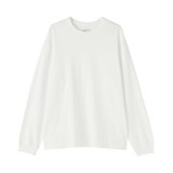 紳士　昔ながらの製法で編み立てたクルーネック長袖Ｔシャツ