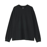紳士　昔ながらの製法で編み立てたクルーネック長袖Ｔシャツ