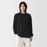 紳士　昔ながらの製法で編み立てたクルーネック長袖Ｔシャツ