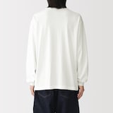 紳士　昔ながらの製法で編み立てたクルーネック長袖Ｔシャツ