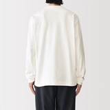 紳士　木の実から作ったカポック混太番手クルーネック長袖Ｔシャツ