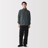 紳士　二重編みフルジップジャケット