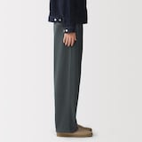 紳士　二重編みワイドパンツ