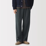 紳士　二重編みワイドパンツ