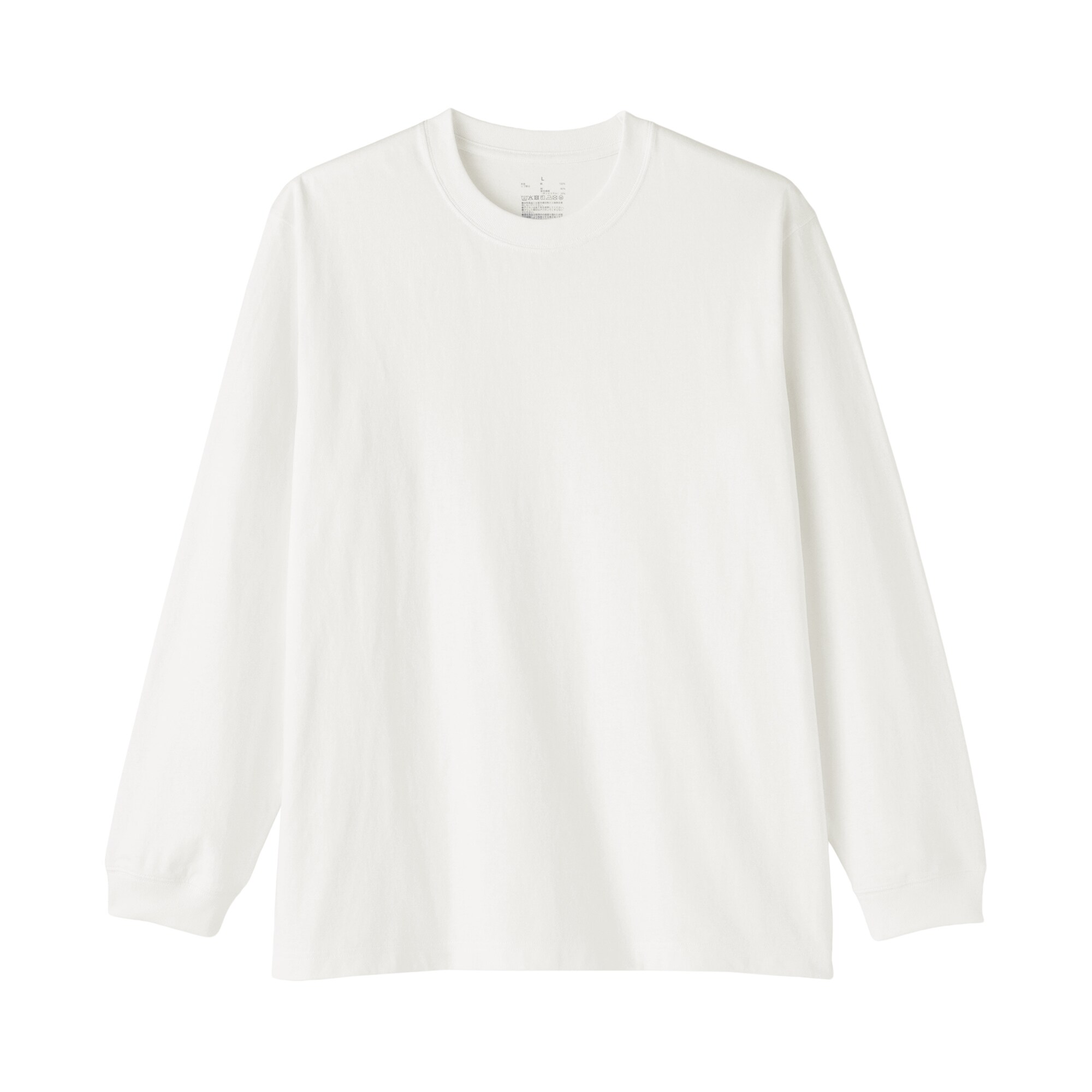 紳士　洗いざらし太番手クルーネック長袖Ｔシャツ