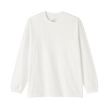 紳士　洗いざらし太番手クルーネック長袖Ｔシャツ
