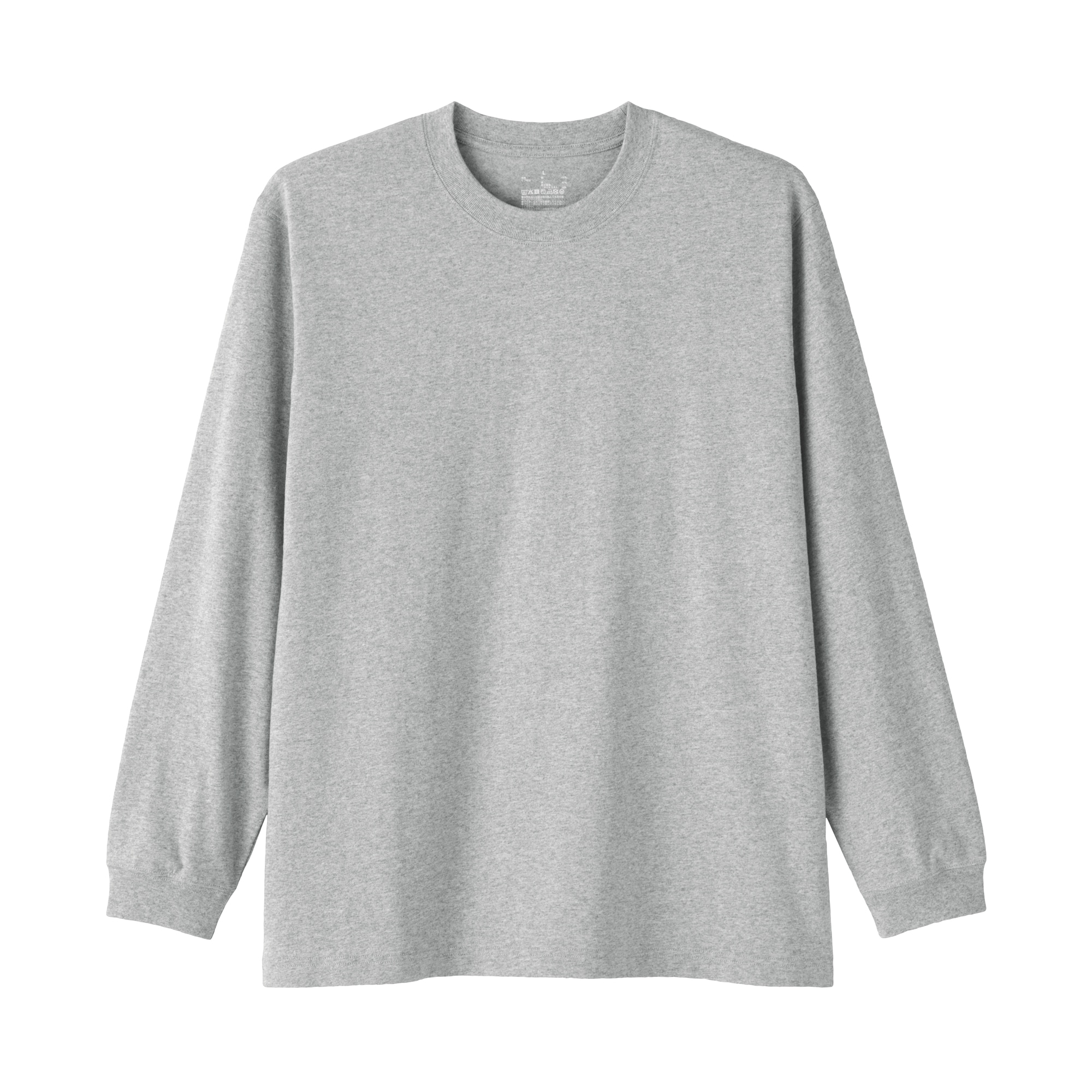 紳士　洗いざらし太番手クルーネック長袖Ｔシャツ