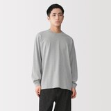 紳士　洗いざらし太番手クルーネック長袖Ｔシャツ