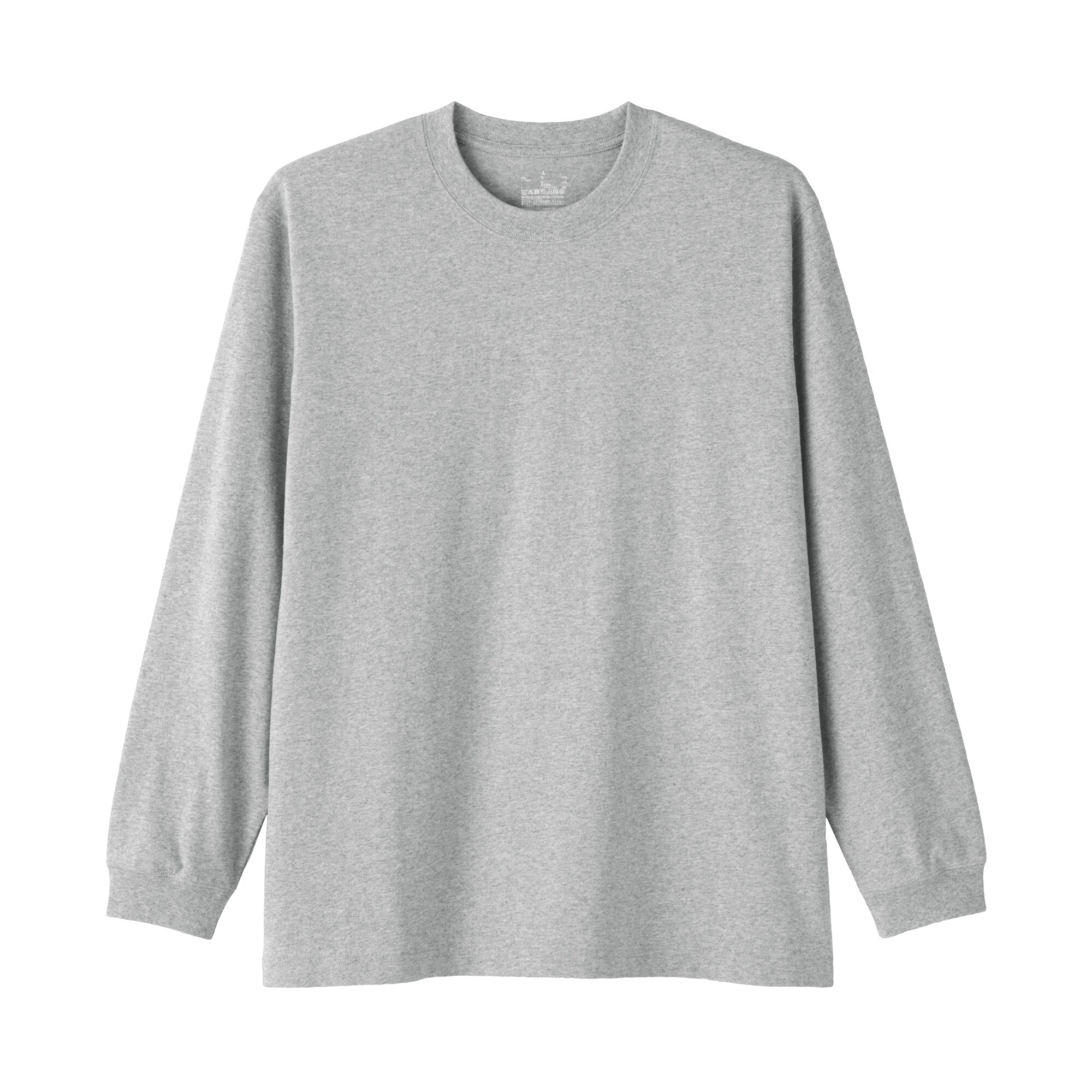 紳士　洗いざらし太番手クルーネック長袖Ｔシャツ