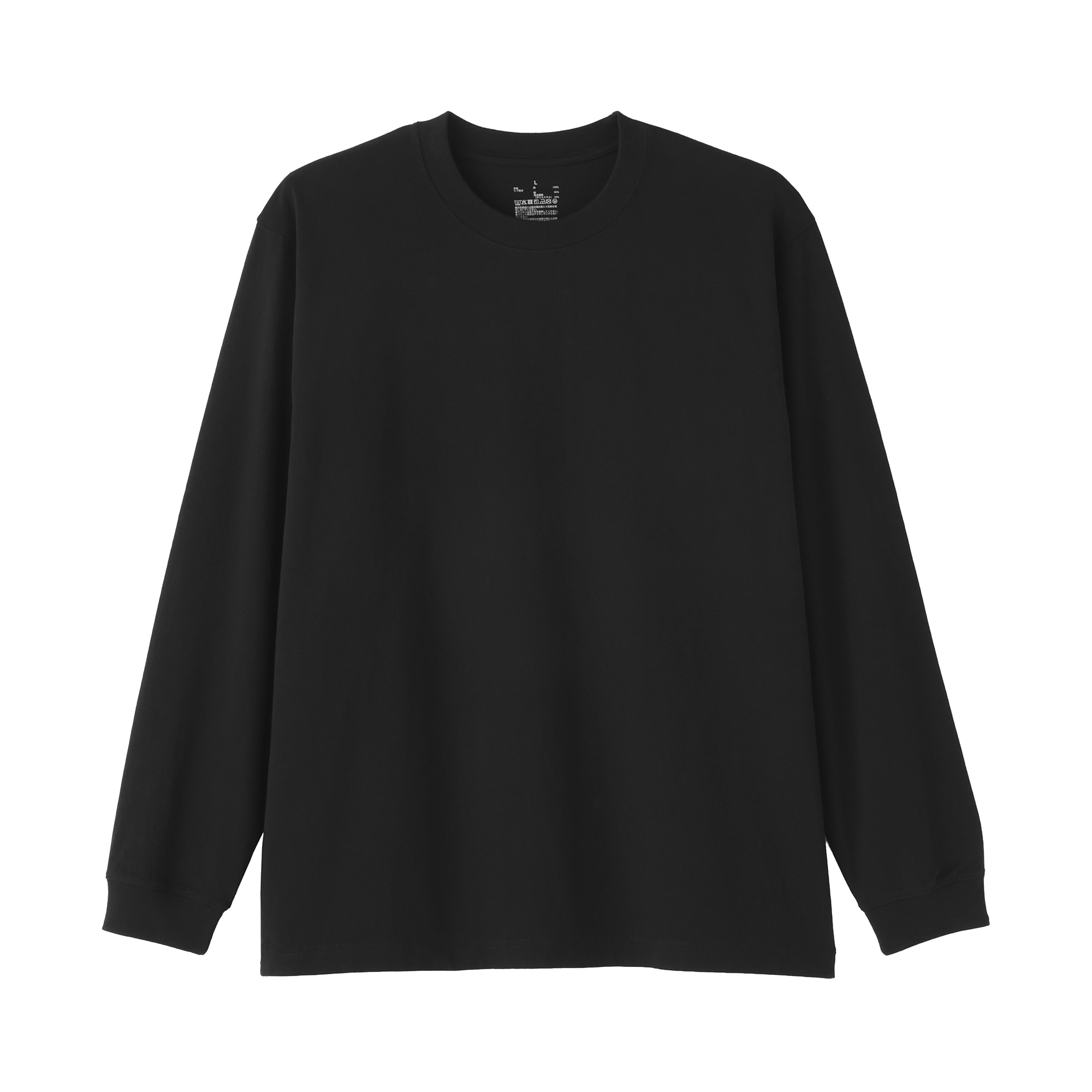 紳士　洗いざらし太番手クルーネック長袖Ｔシャツ