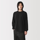 紳士　洗いざらし太番手クルーネック長袖Ｔシャツ