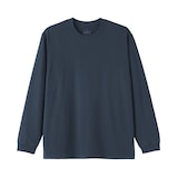 紳士　洗いざらし太番手クルーネック長袖Ｔシャツ