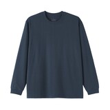 紳士　洗いざらし太番手クルーネック長袖Ｔシャツ