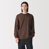 紳士　洗いざらし太番手クルーネック長袖Ｔシャツ