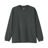 紳士　洗いざらし太番手クルーネック長袖Ｔシャツ