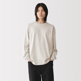 紳士　洗いざらし太番手クルーネック長袖Ｔシャツ