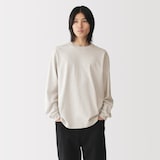 紳士　洗いざらし太番手クルーネック長袖Ｔシャツ