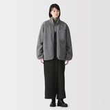 紳士　ボアフリースジャケット