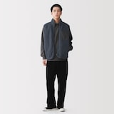 紳士　ボアフリースベスト
