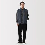 紳士　ボアフリースベスト