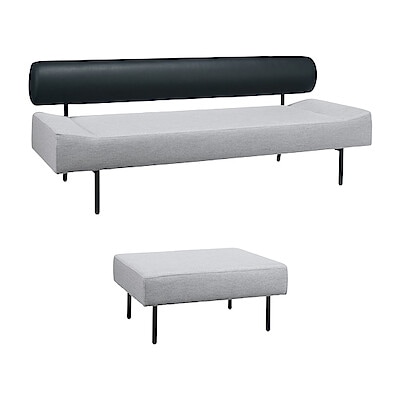 ［ＩＤＥＥ］セット　ＤＩＶＡＮＣＯ（３）ＳＯＦＡ　Ｒ　ＢＫ＋ＯＴＴＯＭＡＮ　ＬＧ