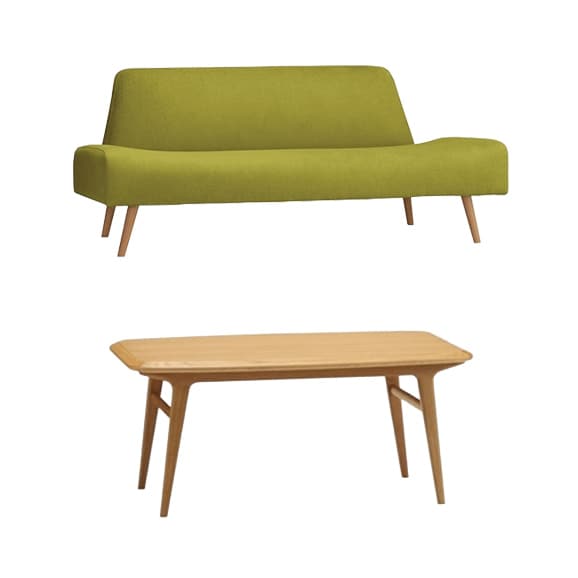 IDEE］セット AO SOFA（2）CHARCO＋IKI LOW