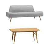 ［ＩＤＥＥ］セット　ＡＯ　ＳＯＦＡ（２）ＧＲＡＹ＋ＩＫＩ　ＬＯＷ　ＴＡＢＬＥ