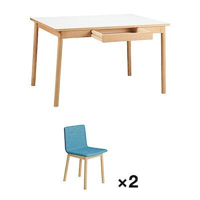 ［ＩＤＥＥ］セット　ＳＴＩＬＴ　ＴＡＢＬＥ　１２００　ＷＨ＋ＣＨＡＩＲ　ＢＬ