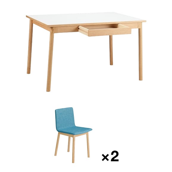 ［ＩＤＥＥ］セット　ＳＴＩＬＴ　ＴＡＢＬＥ　１２００　ＷＨ＋ＣＨＡＩＲ　ＢＬ